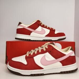 Nike Dunk Low Premium Bacon Red/Pink/White Size 9 Women NO BOX